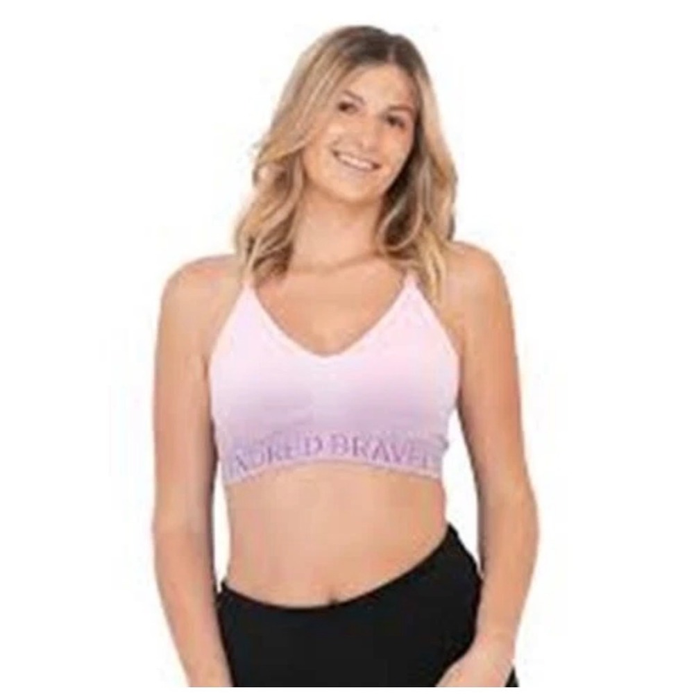 Kindred Bravely Sublime Pumping Nursing Sports Bra Pink Ombre XXL-Busty